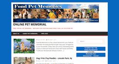 Desktop Screenshot of fondpetmemories.com